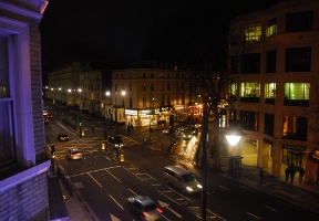 View towards Cromwell Road from our room.